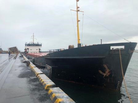 Vessel berthed at Nakajima Futo of Shikama port