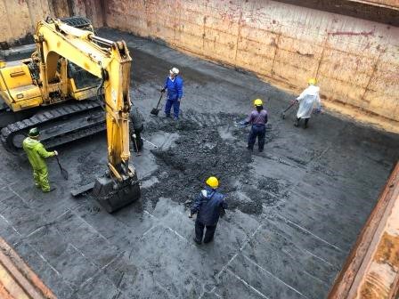 Final stage of discharging