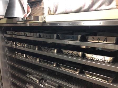 Inside of drying oven